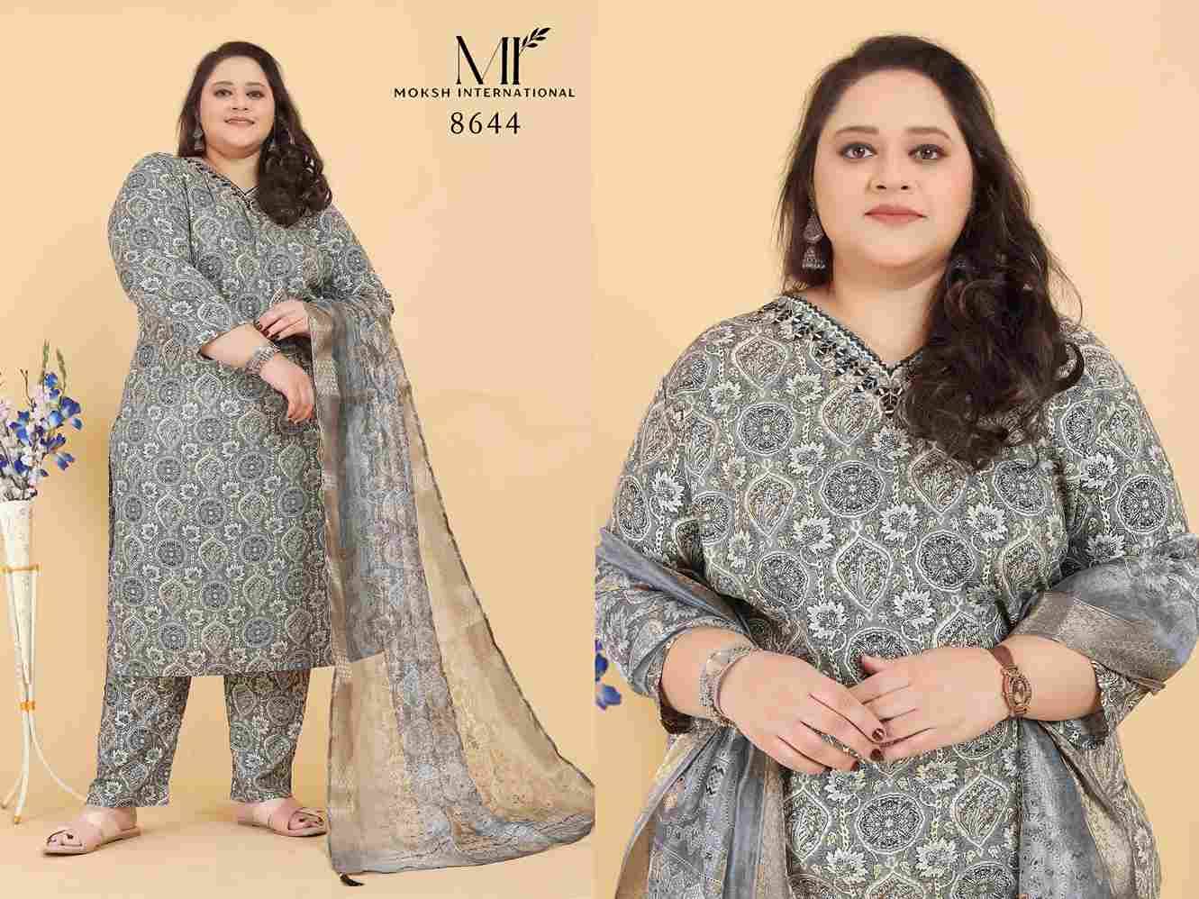 Big Size Royal Vol-1 By Moksh International 8644 To 8646 Series Beautiful Stylish Festive Suits Fancy Colorful Casual Wear & Ethnic Wear & Ready To Wear Rayon Print Dresses At Wholesale Price