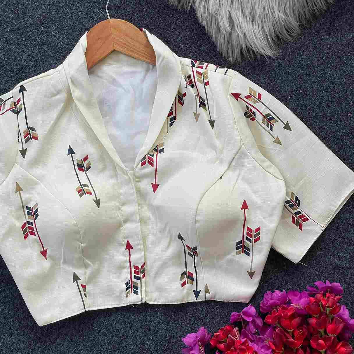 Kb-02 By Fashid Wholesale 01 To 10 Series Designer Beautiful Collection Occasional Wear & Party Wear Heavy Cotton Silk Blouse At Wholesale Price