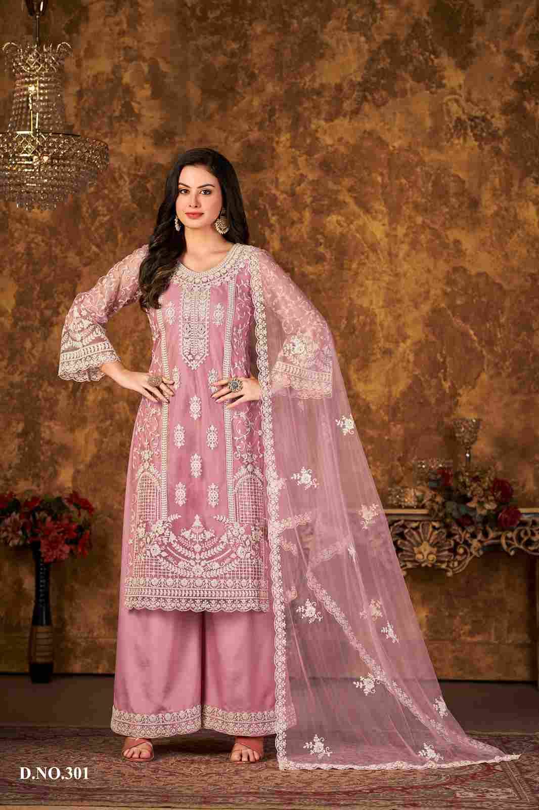 Vaani Vol-30 By Twisha 301 To 304 Series Designer Sharara Suits Collection Beautiful Stylish Fancy Colorful Party Wear & Occasional Wear Net Dresses At Wholesale Price