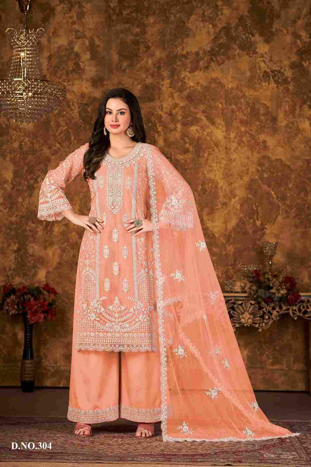 Vaani Vol-30 By Twisha 301 To 304 Series Designer Sharara Suits Collection Beautiful Stylish Fancy Colorful Party Wear & Occasional Wear Net Dresses At Wholesale Price