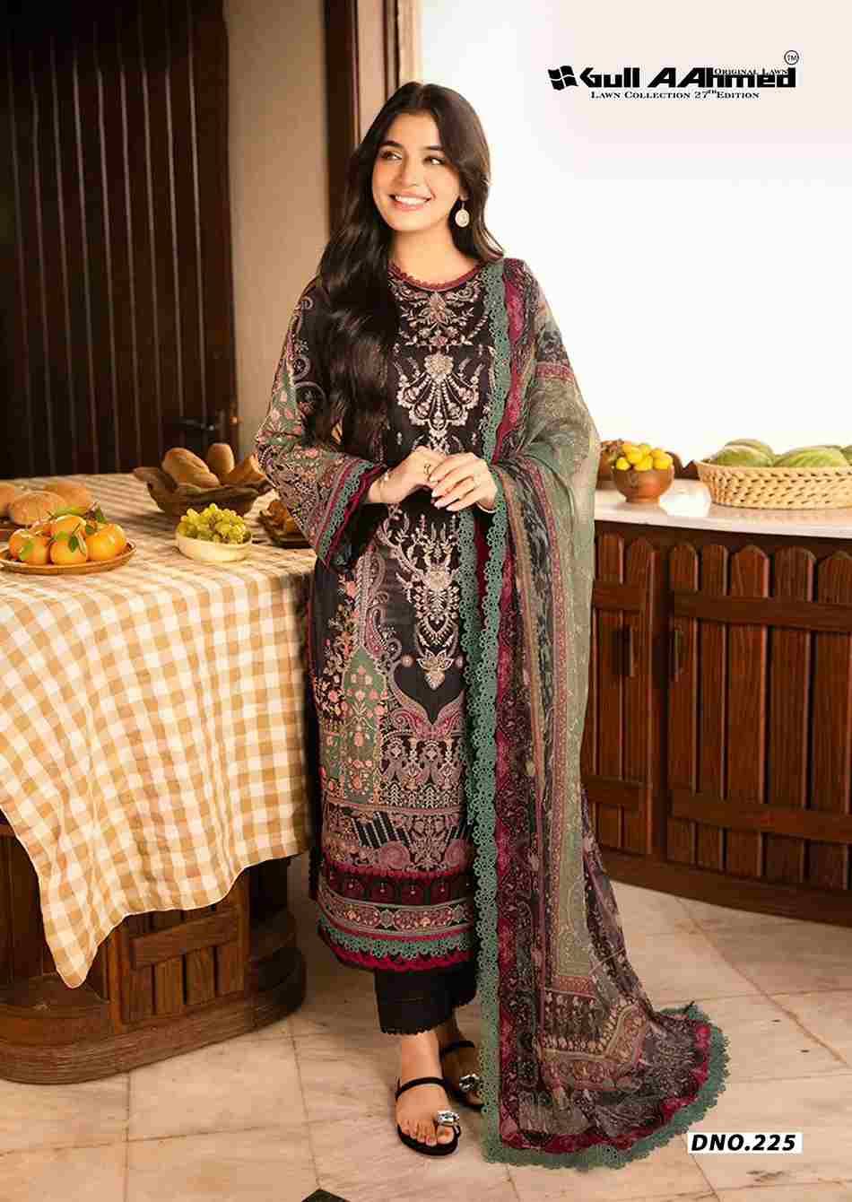 Gull Aahmed Lawn Collection Vol-27 By Gull Aahmed 221 To 226 Series Beautiful Festive Suits Stylish Fancy Colorful Casual Wear & Ethnic Wear Pure Lawn Dresses At Wholesale Price