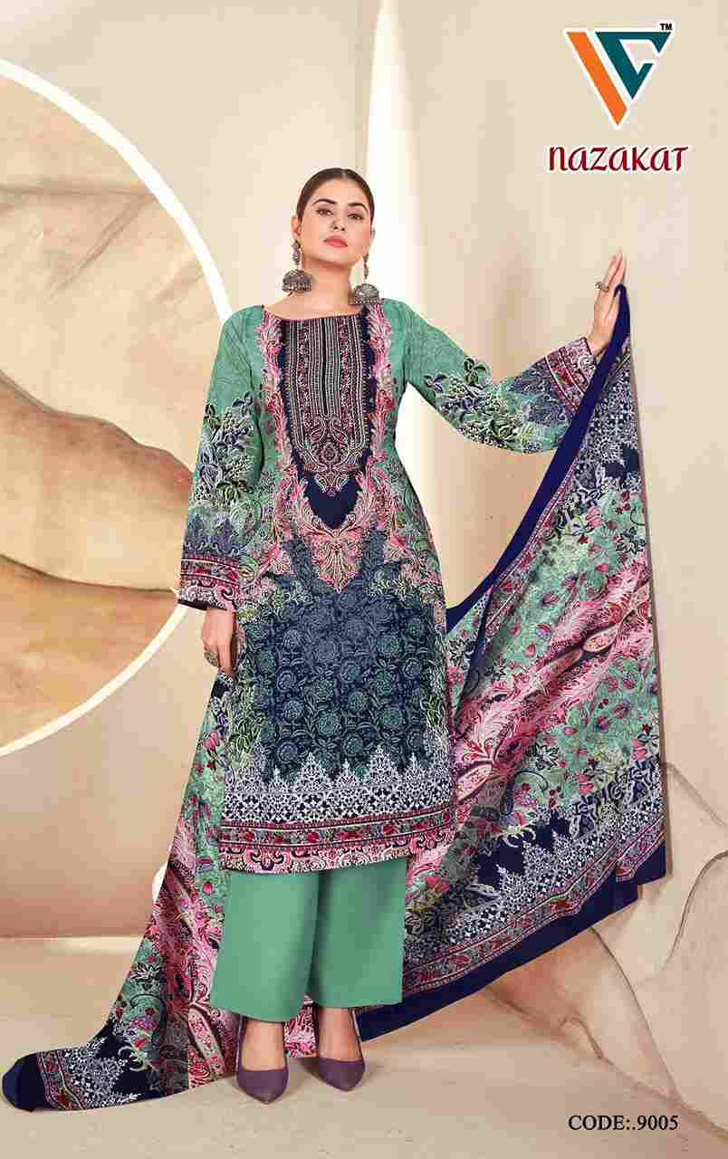 Nazakat Vol-9 By Vandana Creation 9001 To 9008 Series Beautiful Festive Suits Stylish Fancy Colorful Casual Wear & Ethnic Wear Soft Cotton Print Dresses At Wholesale Price