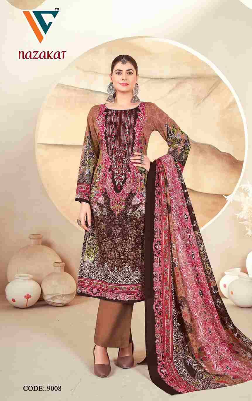 Nazakat Vol-9 By Vandana Creation 9001 To 9008 Series Beautiful Festive Suits Stylish Fancy Colorful Casual Wear & Ethnic Wear Soft Cotton Print Dresses At Wholesale Price