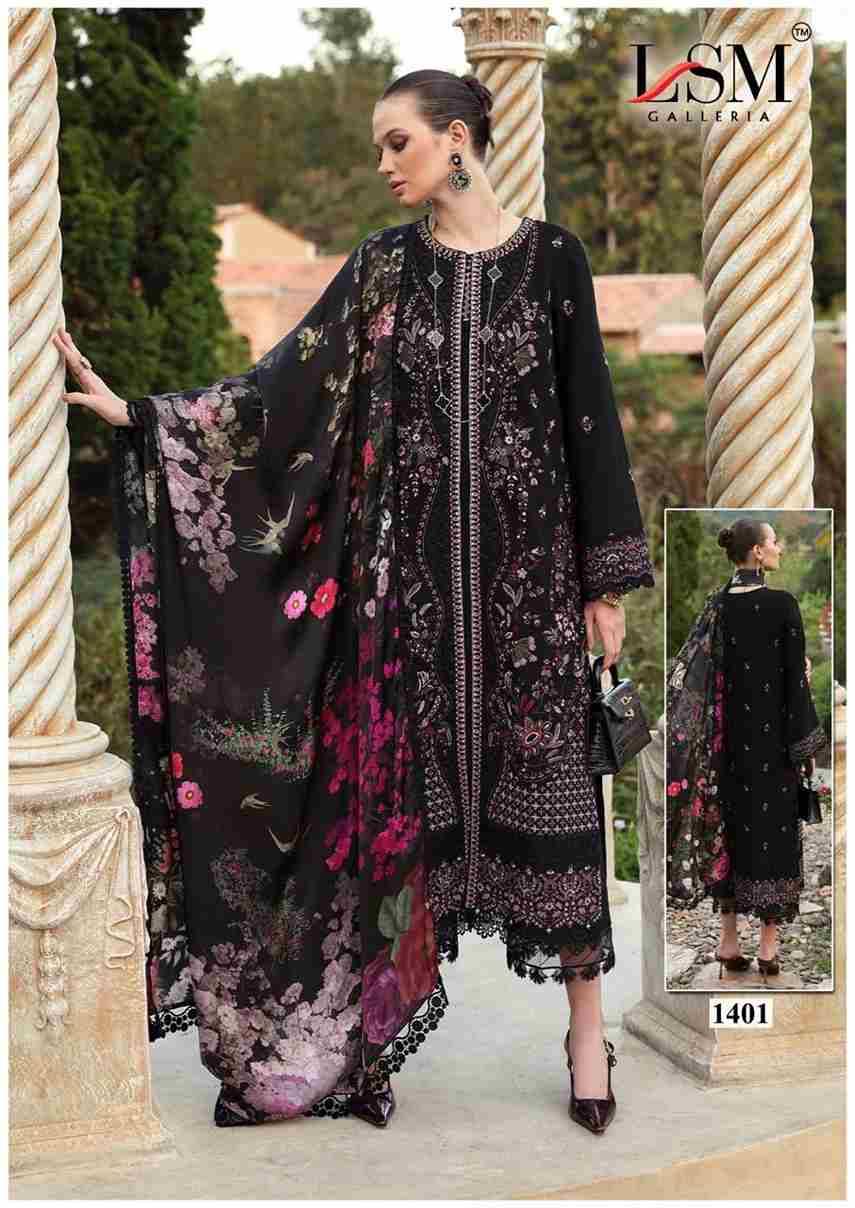Parian Dream Vol-14 By Lsm Galleria 1401 To 1406 Series Beautiful Festive Suits Colorful Stylish Fancy Casual Wear & Ethnic Wear Pure Lawn Print With Work Dresses At Wholesale Price