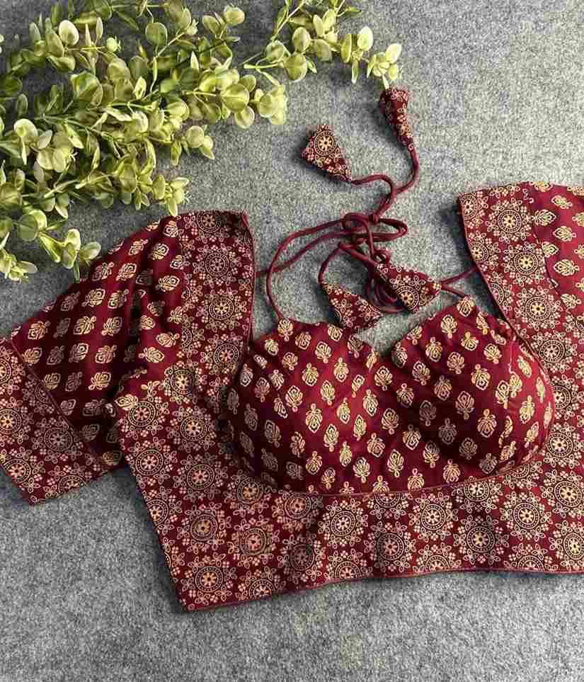 Kb-Ajrak By Fashid Wholesale 01 To 05 Series Designer Beautiful Collection Occasional Wear & Party Wear Ajrak Cotton Blouse At Wholesale Price