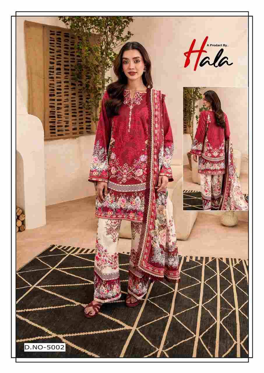 Ramsha Vol-5 By Hala 5001 To 5006 Series Beautiful Festive Suits Stylish Fancy Colorful Casual Wear & Ethnic Wear Pure Cotton Digital Print Dresses At Wholesale Price