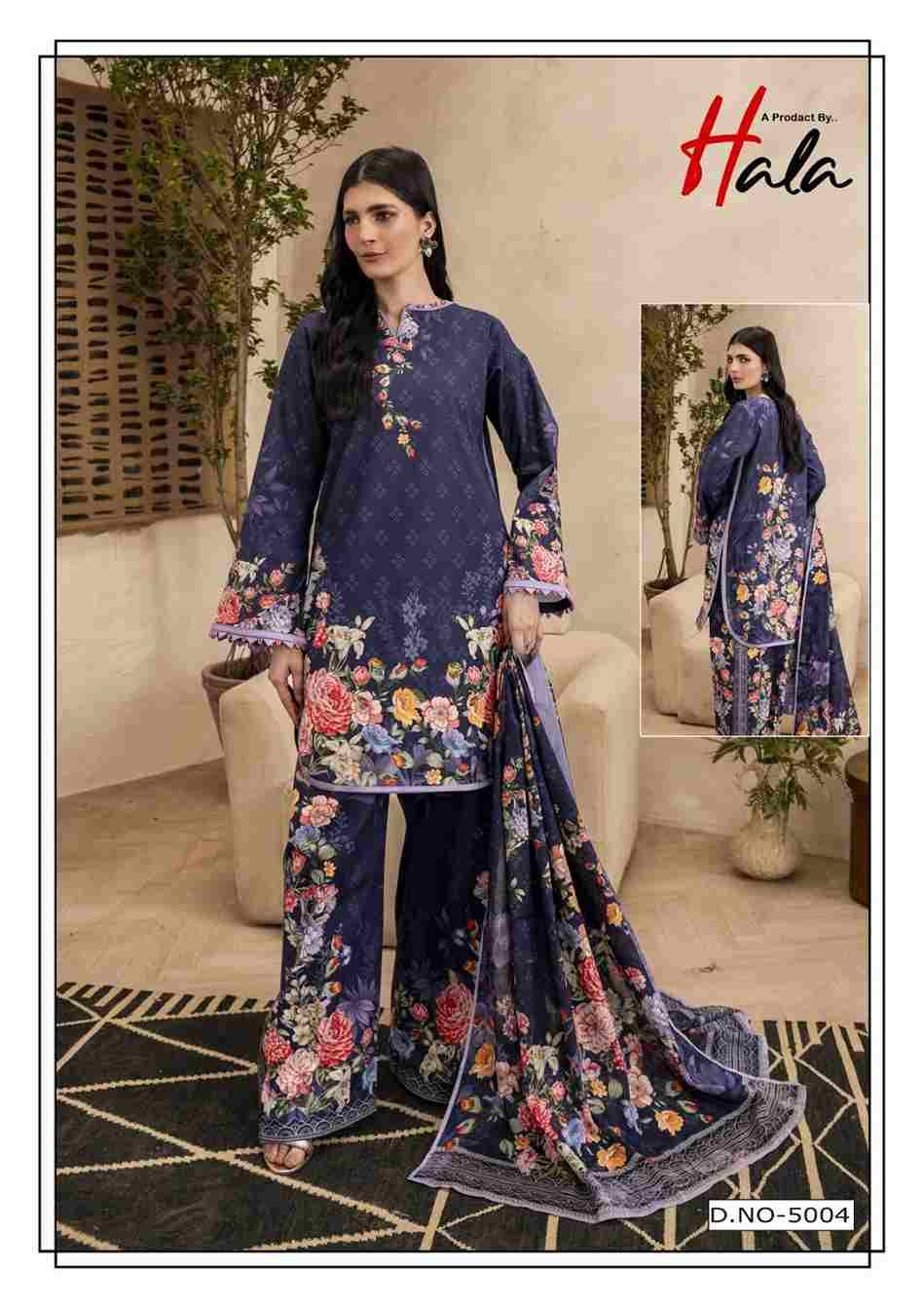Ramsha Vol-5 By Hala 5001 To 5006 Series Beautiful Festive Suits Stylish Fancy Colorful Casual Wear & Ethnic Wear Pure Cotton Digital Print Dresses At Wholesale Price