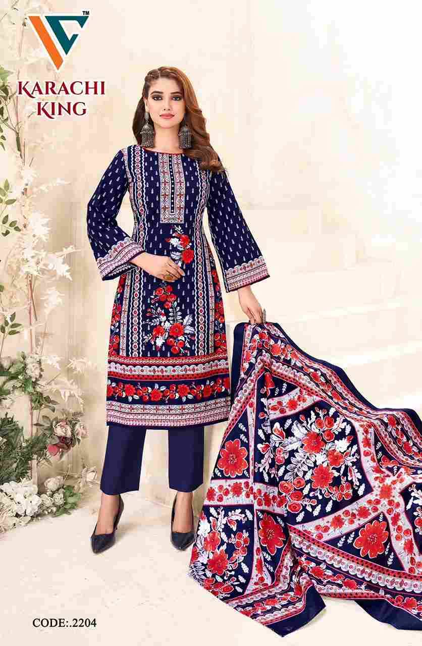 Karachi King Vol-22 By Vandana Creation 2201 To 2208 Series Beautiful Festive Suits Stylish Fancy Colorful Casual Wear & Ethnic Wear Cotton Print Dresses At Wholesale Price