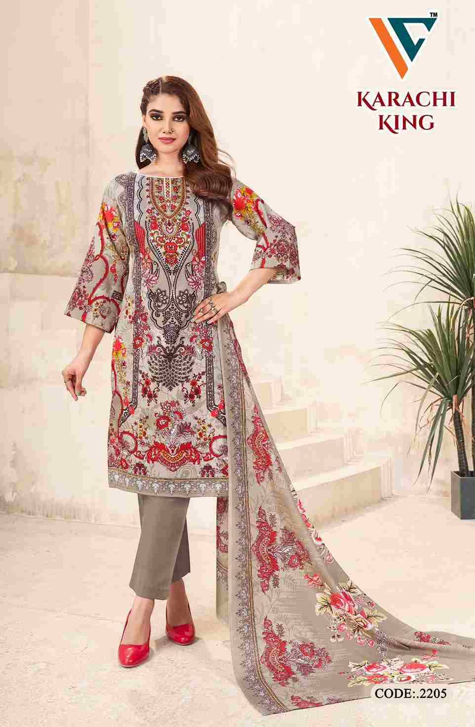 Karachi King Vol-22 By Vandana Creation 2201 To 2208 Series Beautiful Festive Suits Stylish Fancy Colorful Casual Wear & Ethnic Wear Cotton Print Dresses At Wholesale Price