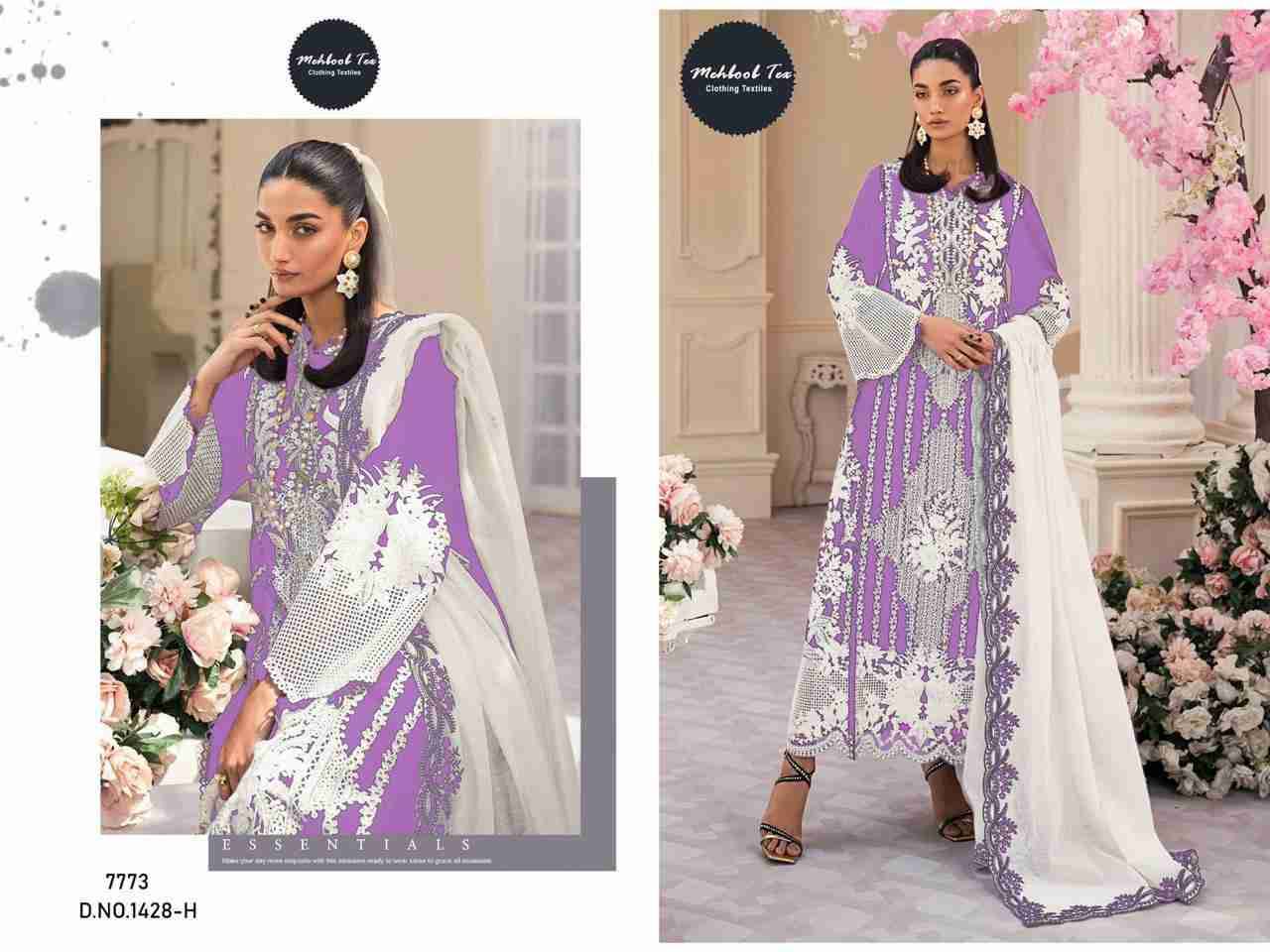 Mehboob Hit Design 1428 Colours Vol-3 By Mehboob Tex 1428-H To 1428-M Series Beautiful Winter Collection Pakistani Suits Stylish Fancy Colorful Casual Wear & Ethnic Wear Rayon Cotton Print With Embroidery Dresses At Wholesale Price