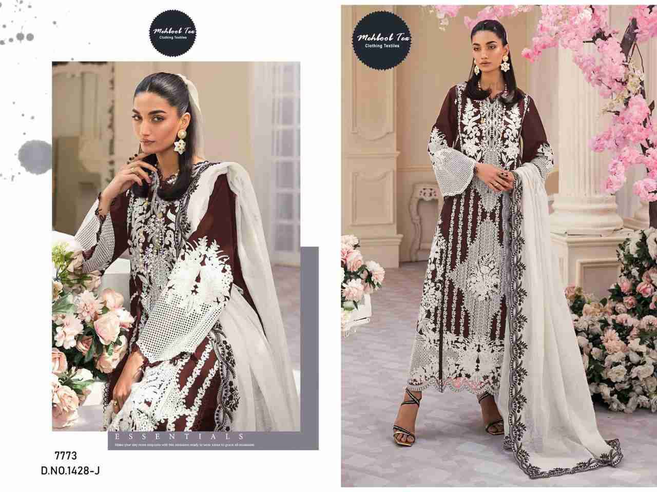 Mehboob Hit Design 1428 Colours Vol-3 By Mehboob Tex 1428-H To 1428-M Series Beautiful Winter Collection Pakistani Suits Stylish Fancy Colorful Casual Wear & Ethnic Wear Rayon Cotton Print With Embroidery Dresses At Wholesale Price