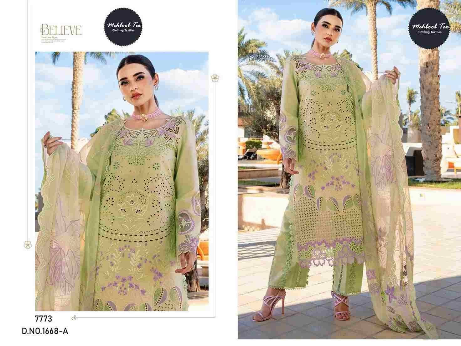 Mehboob Tex Hit Design 1668 Colours By Mehboob Tex 1668-A To 1668-B Series Beautiful Winter Collection Pakistani Suits Stylish Fancy Colorful Casual Wear & Ethnic Wear Viscose Lawn With Embroidery Dresses At Wholesale Price