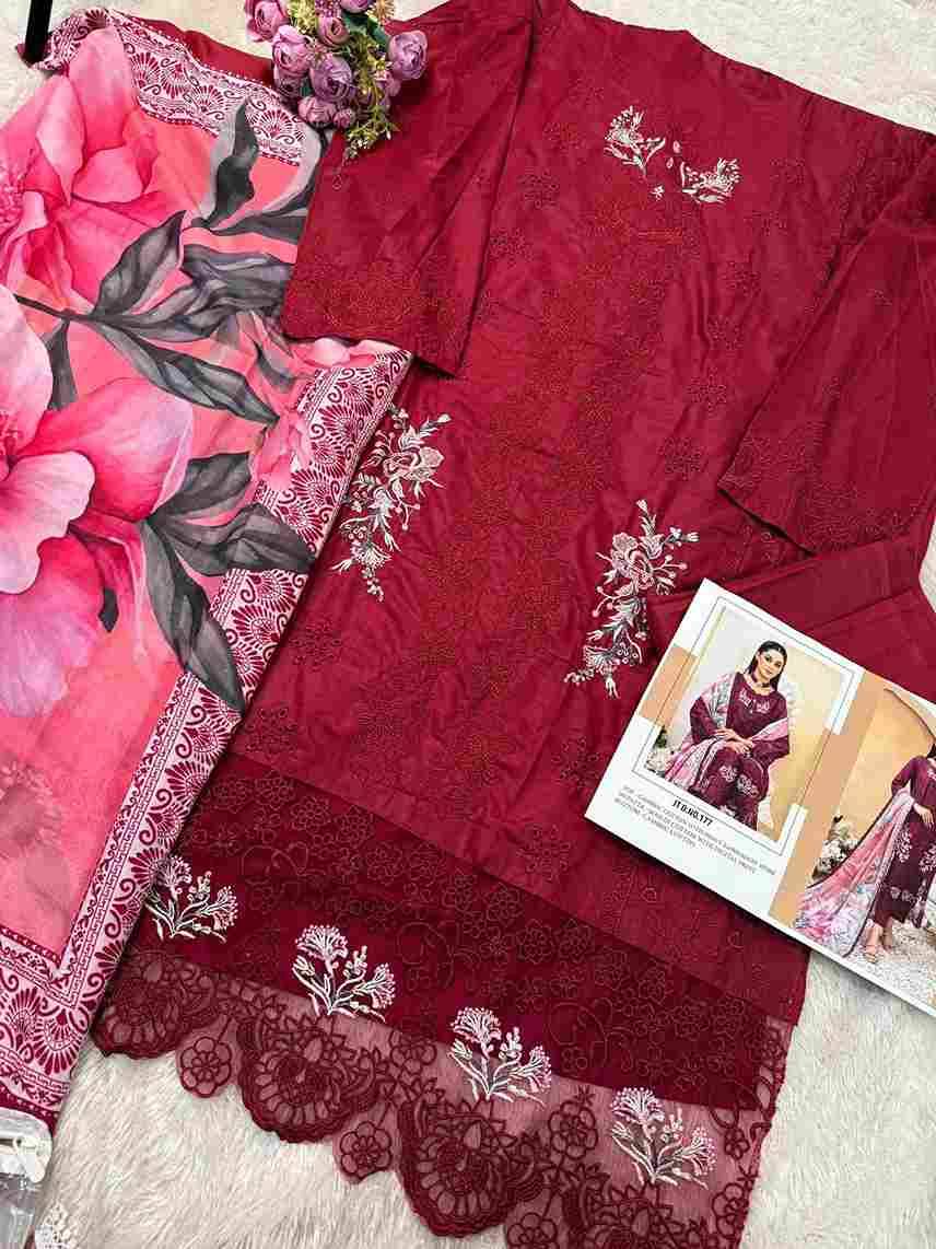Johra Hit Design 177 By Johra Tex Beautiful Pakistani Suits Colorful Stylish Fancy Casual Wear & Ethnic Wear Cambric Cotton Embroidered Dresses At Wholesale Price