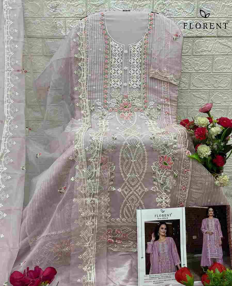 Florent 1036 Colours By Fashid Wholesale 1036-A To 1036-D Series Beautiful Pakistani Suits Stylish Fancy Colorful Party Wear & Occasional Wear Dull Organza Dresses At Wholesale Price
