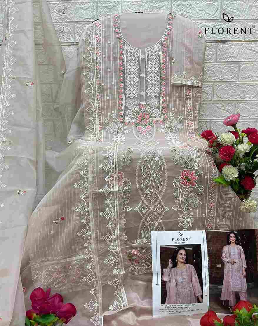 Florent 1036 Colours By Fashid Wholesale 1036-A To 1036-D Series Beautiful Pakistani Suits Stylish Fancy Colorful Party Wear & Occasional Wear Dull Organza Dresses At Wholesale Price
