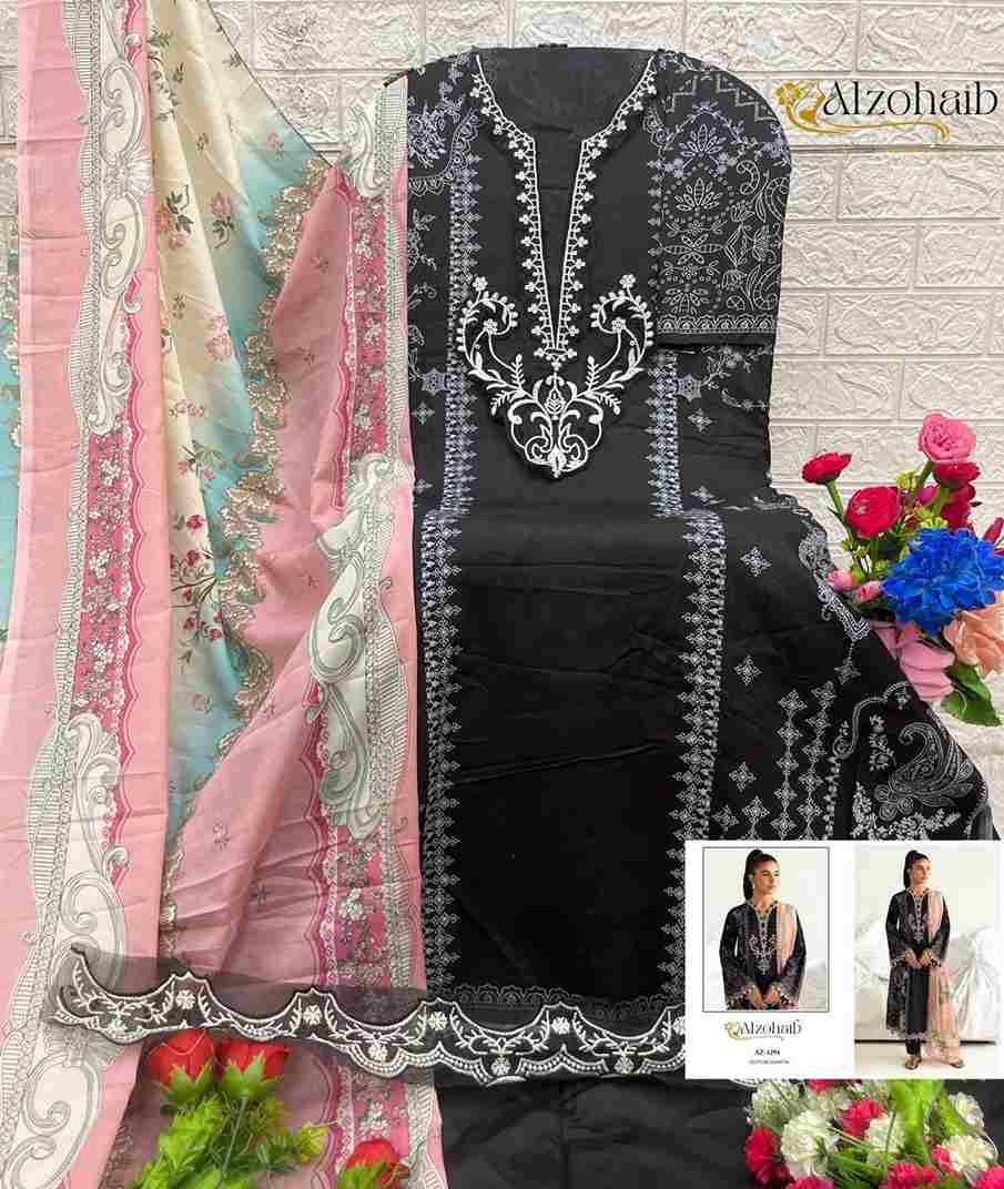 Alzohaib-1294 Series By Alzohaib 1294 To 1300 Series Beautiful Pakistani Suits Stylish Fancy Colorful Party Wear & Occasional Wear Pure Cotton Print Dresses At Wholesale Price