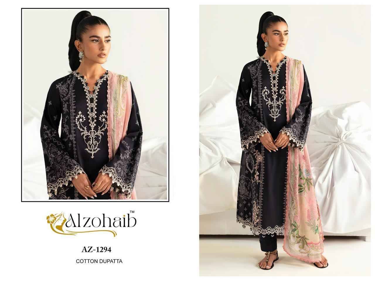 Alzohaib-1294 Series By Alzohaib 1294 To 1300 Series Beautiful Pakistani Suits Stylish Fancy Colorful Party Wear & Occasional Wear Pure Cotton Print Dresses At Wholesale Price