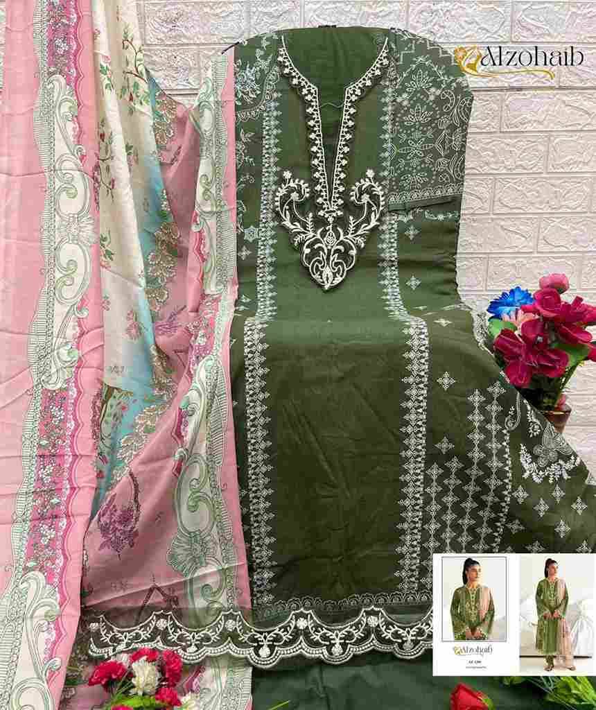 Alzohaib-1294 Series By Alzohaib 1294 To 1300 Series Beautiful Pakistani Suits Stylish Fancy Colorful Party Wear & Occasional Wear Pure Cotton Print Dresses At Wholesale Price