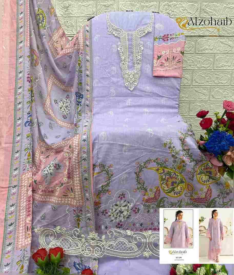 Alzohaib-1294 Series By Alzohaib 1294 To 1300 Series Beautiful Pakistani Suits Stylish Fancy Colorful Party Wear & Occasional Wear Pure Cotton Print Dresses At Wholesale Price