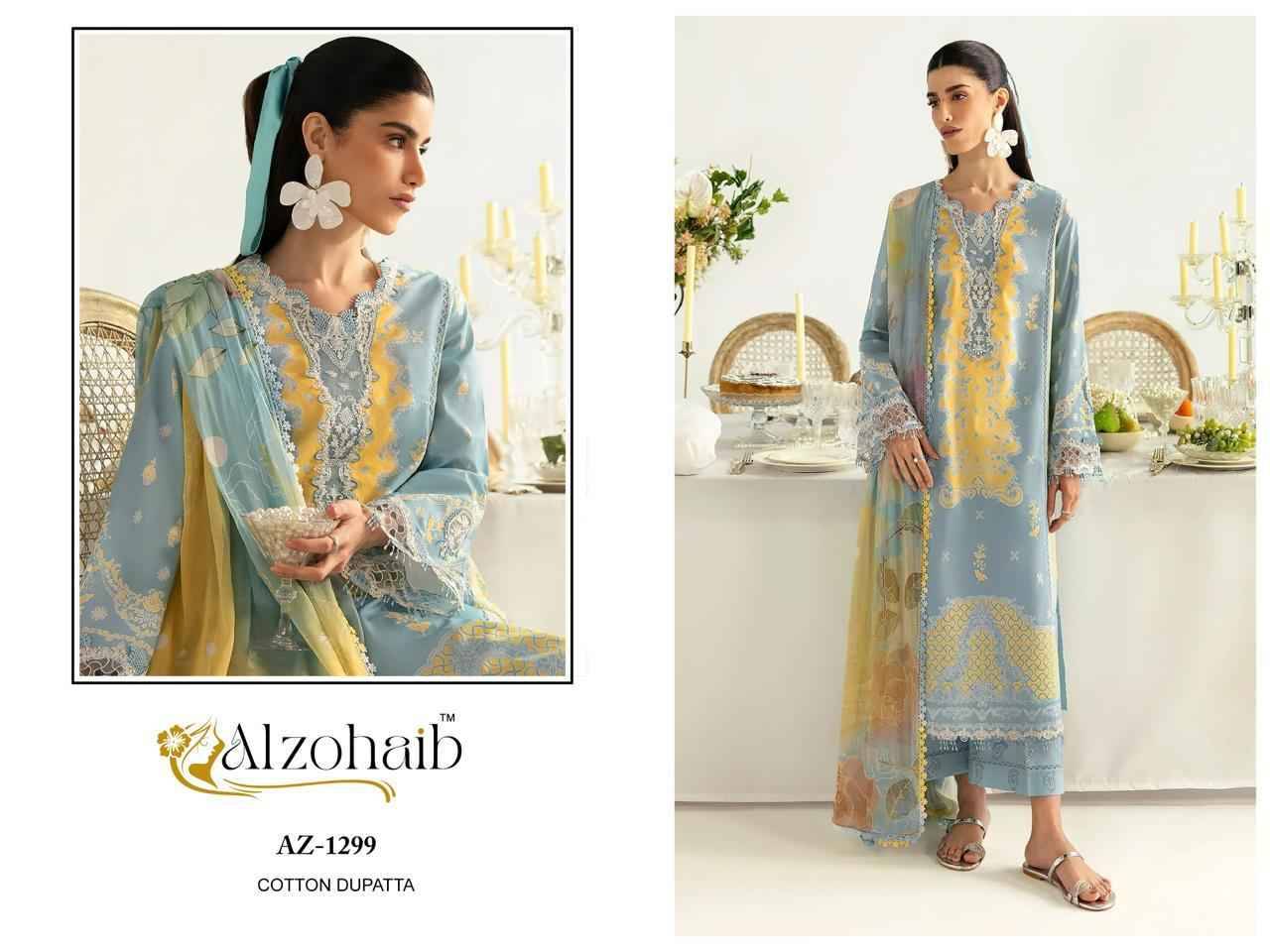 Alzohaib-1294 Series By Alzohaib 1294 To 1300 Series Beautiful Pakistani Suits Stylish Fancy Colorful Party Wear & Occasional Wear Pure Cotton Print Dresses At Wholesale Price