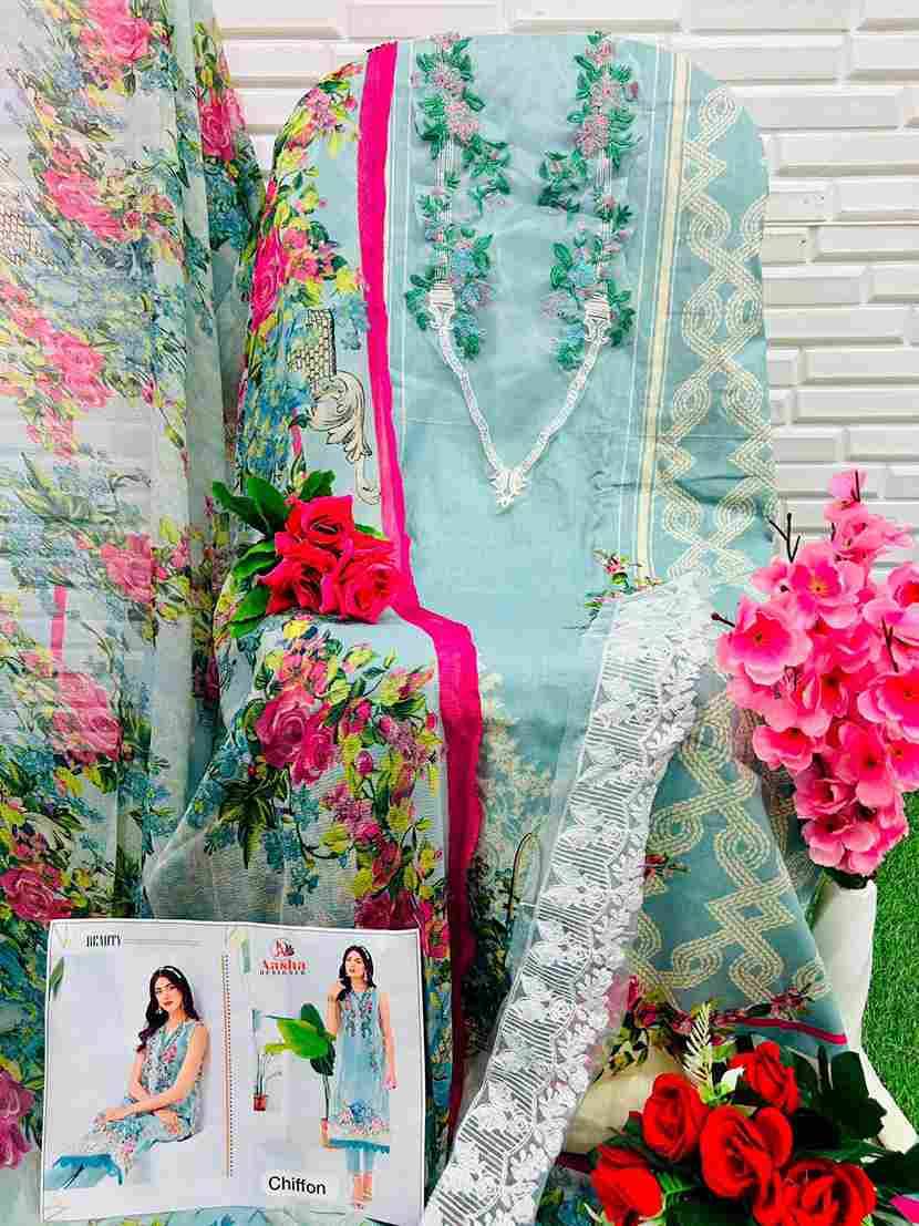 Aasha Hit Design 1032 By Aasha Designer Pakistani Suits Collection Beautiful Stylish Fancy Colorful Party Wear & Occasional Wear Pure Cotton Dresses At Wholesale Price