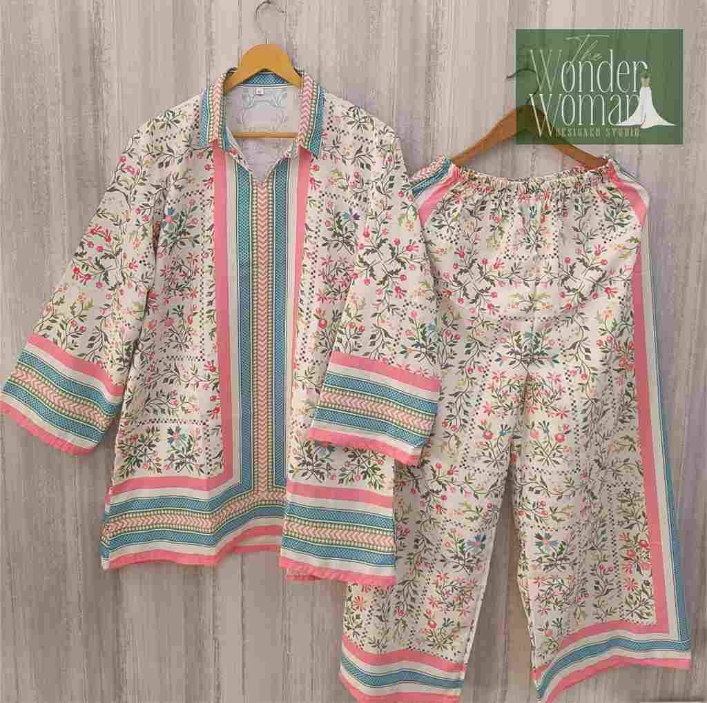 TW-1007 By Kaamiri 1007-A To 1007-B Series Designer Stylish Fancy Colorful Beautiful Party Wear & Ethnic Wear Collection Smoothy BSY Co-Ord At Wholesale Price