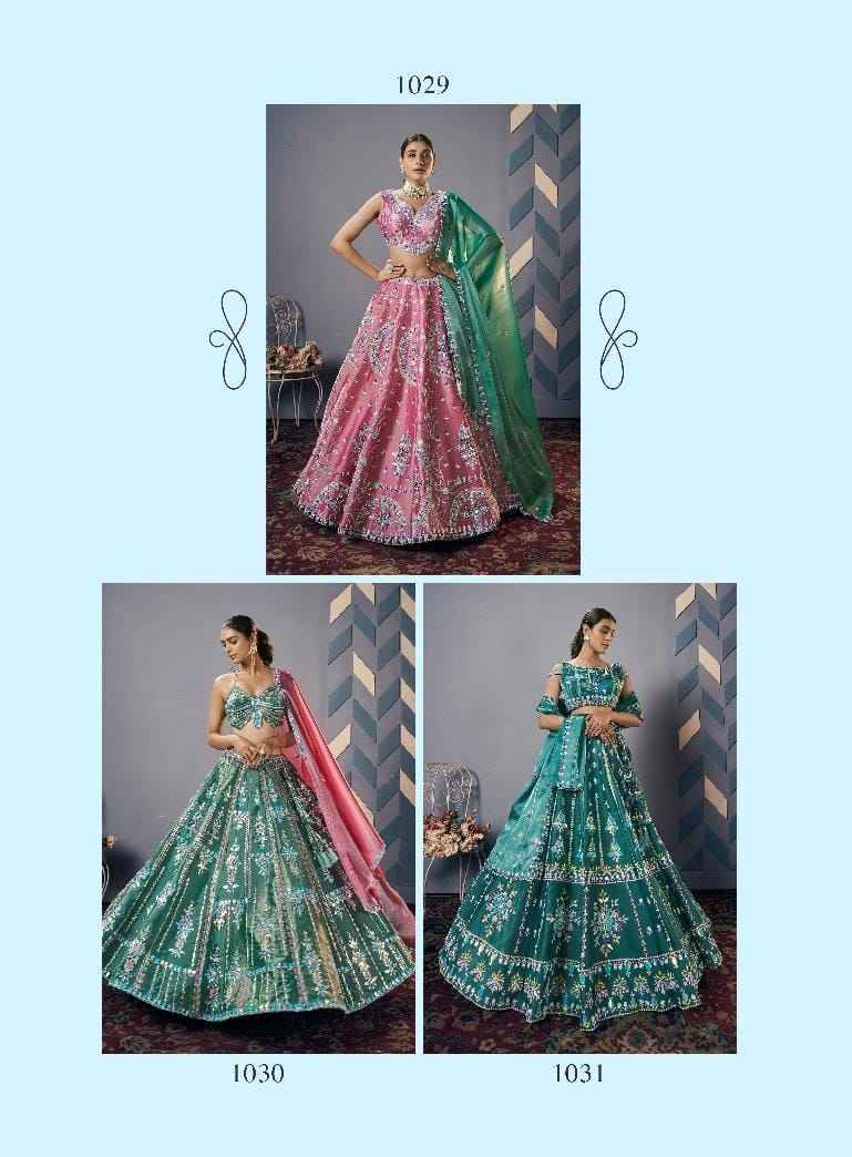Weds Vol-11 By Fashid Wholesale 1029 To 1031 Series Designer Beautiful Wedding Collection Occasional Wear & Party Wear Jimmy Choo Lehengas At Wholesale Price