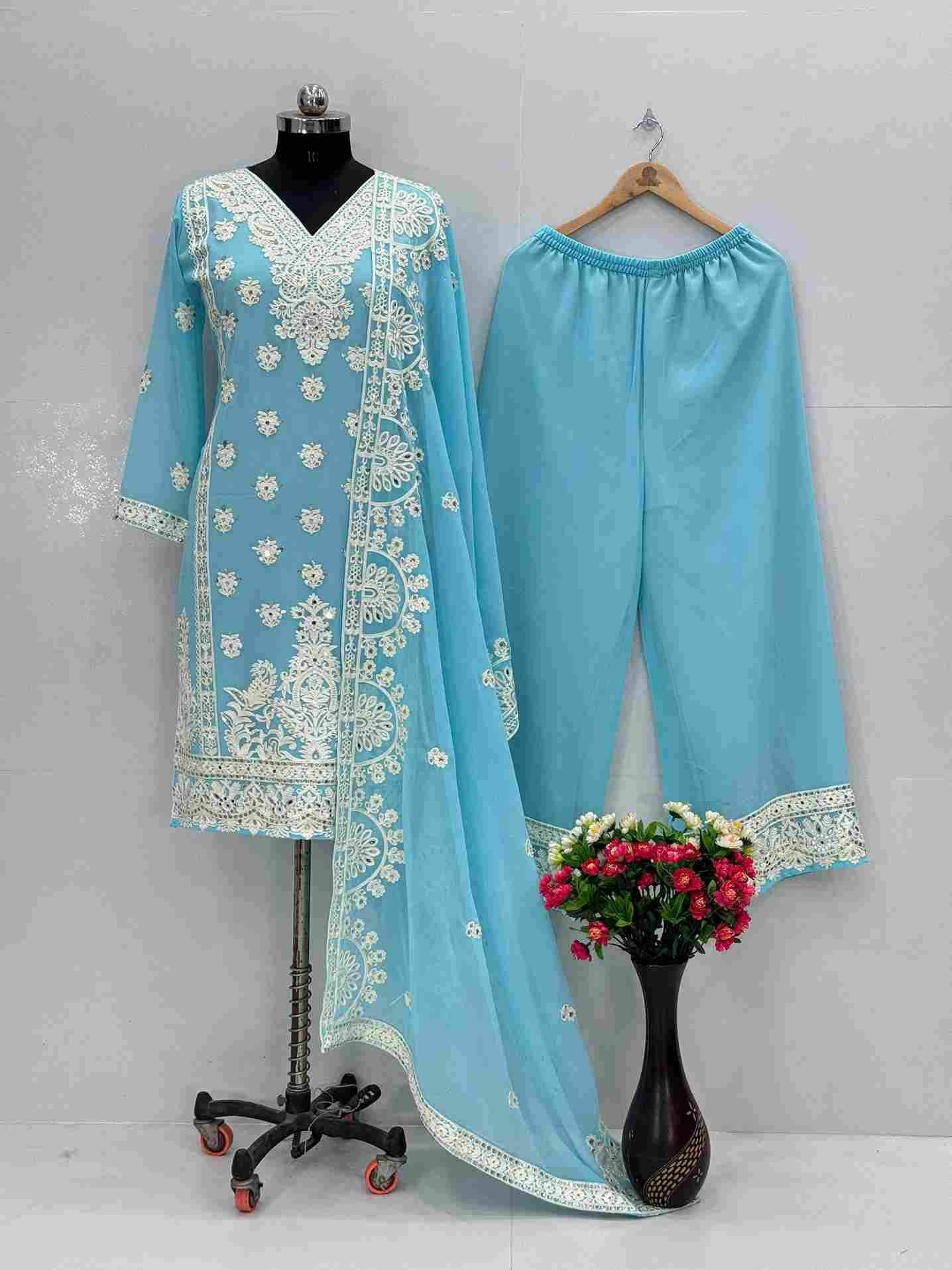 Kf-1688 By Fashid Wholesale 01 To 03 Series Beautiful Stylish Festive Suits Fancy Colorful Casual Wear & Ethnic Wear & Ready To Wear Heavy Faux Georgette Dresses At Wholesale Price