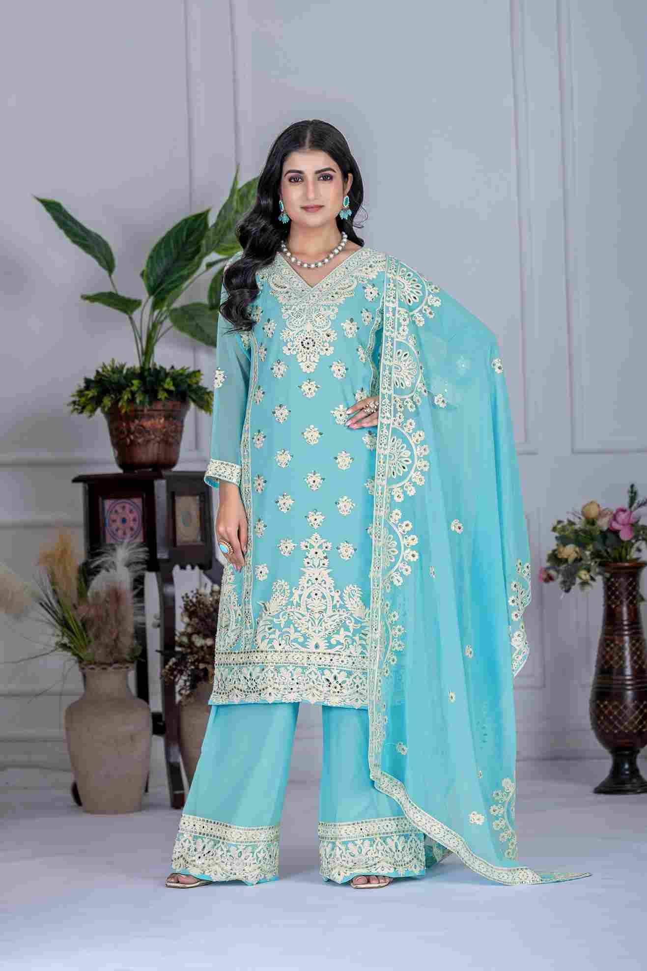 Kf-1688 By Fashid Wholesale 01 To 03 Series Beautiful Stylish Festive Suits Fancy Colorful Casual Wear & Ethnic Wear & Ready To Wear Heavy Faux Georgette Dresses At Wholesale Price