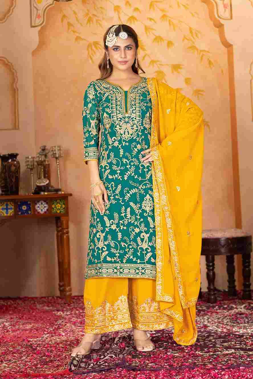 Kf-1687 By Fashid Wholesale 01 To 03 Series Beautiful Stylish Festive Suits Fancy Colorful Casual Wear & Ethnic Wear & Ready To Wear Heavy Faux Georgette Dresses At Wholesale Price
