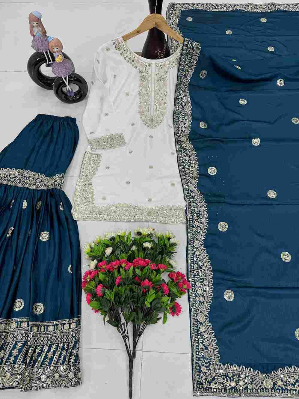 Kf-1667 By Fashid Wholesale 01 To 03 Series Sharara Beautiful Stylish Festive Suits Fancy Colorful Casual Wear & Ethnic Wear & Ready To Wear Heavy Chinnon Dresses At Wholesale Price