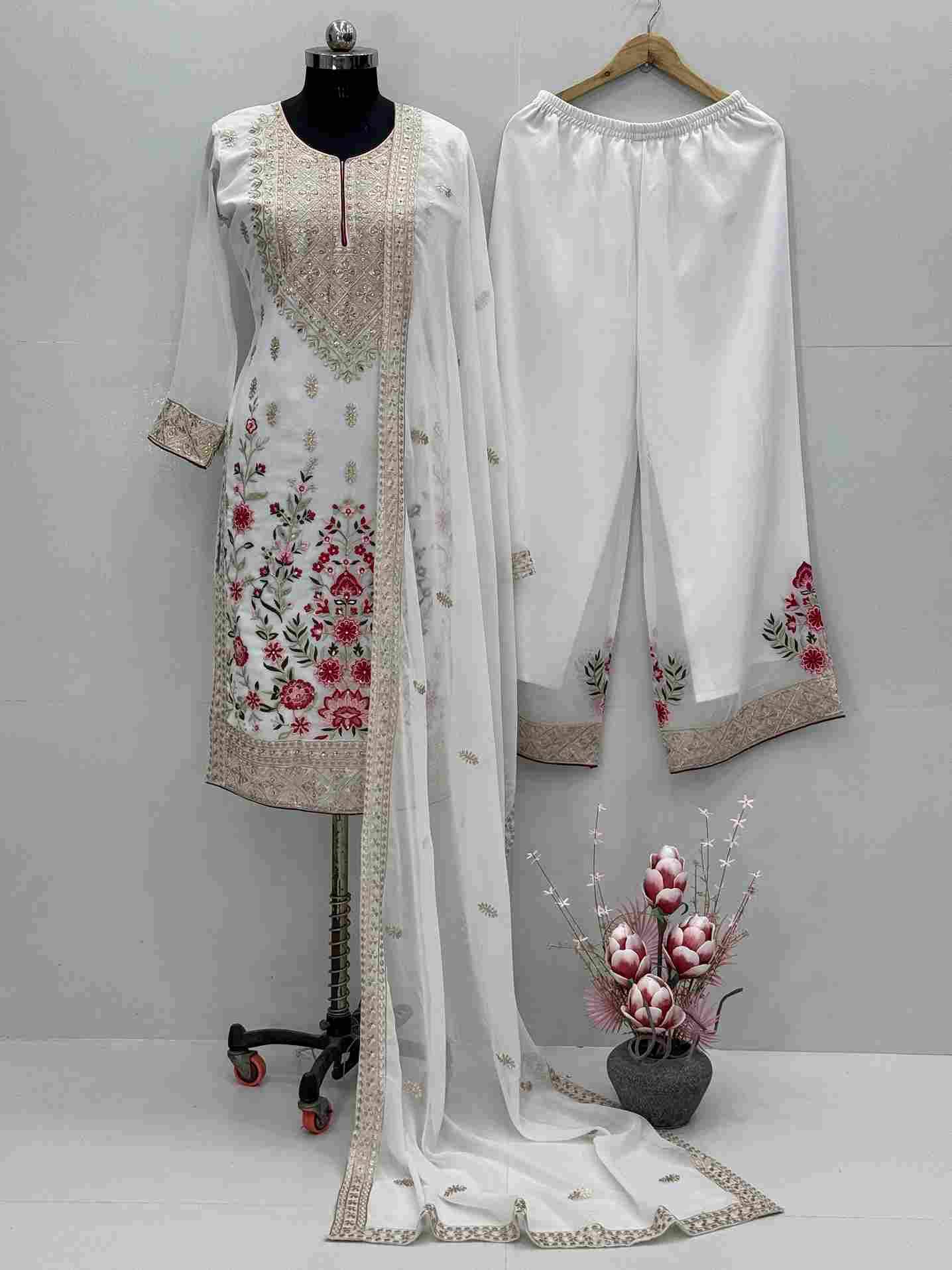 Kf-1686 By Fashid Wholesale 01 To 02 Series Beautiful Stylish Festive Suits Fancy Colorful Casual Wear & Ethnic Wear & Ready To Wear Heavy Faux Georgette Dresses At Wholesale Price