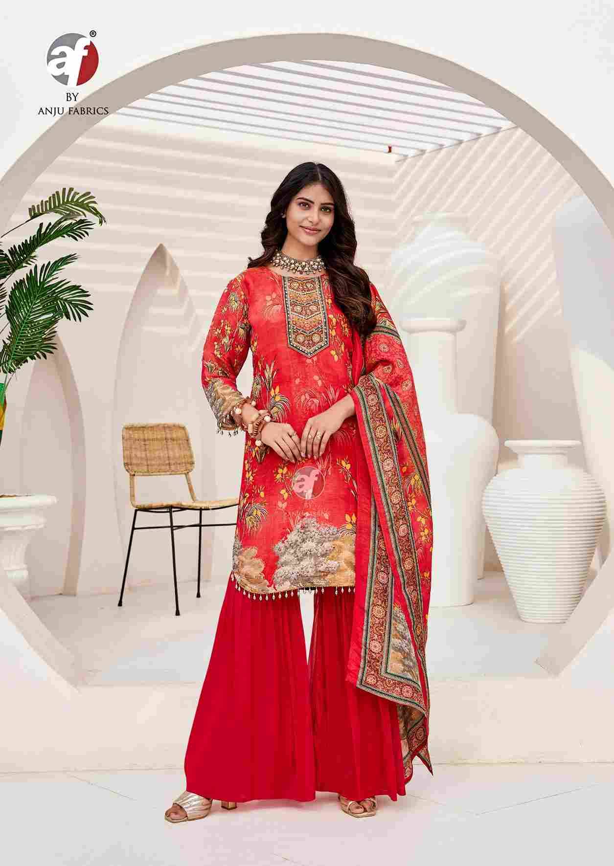 Ibaadat By Anju Fabrics 4161 To 4165 Series Designer Sharara Suits Collection Beautiful Stylish Fancy Colorful Party Wear & Occasional Wear Kanjivaram Silk Dresses At Wholesale Price