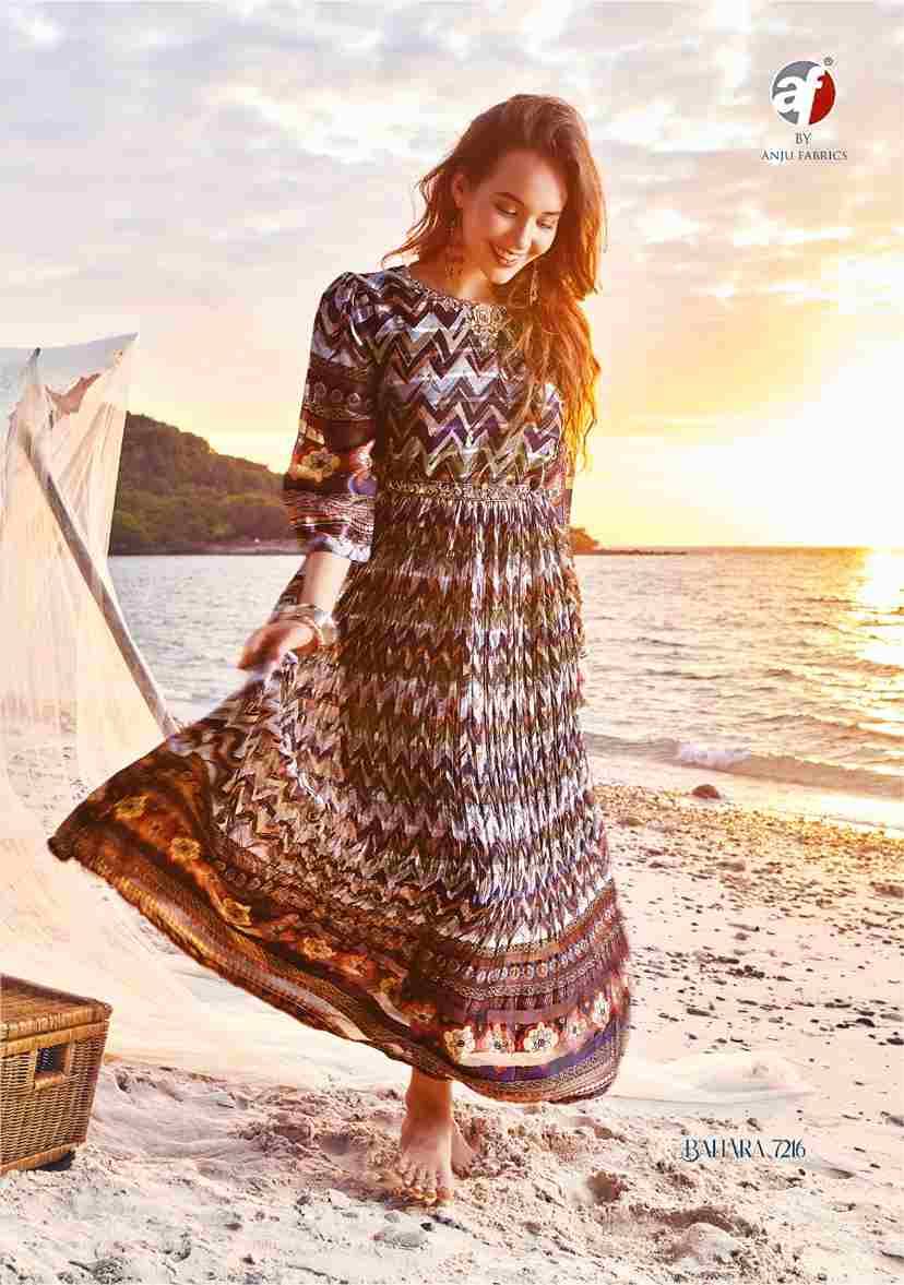 Bahara Vol-2 By Anju Fabrics 7211 To 7216 Series Beautiful Stylish Fancy Colorful Casual Wear & Ethnic Wear Pure Georgette Gowns At Wholesale Price