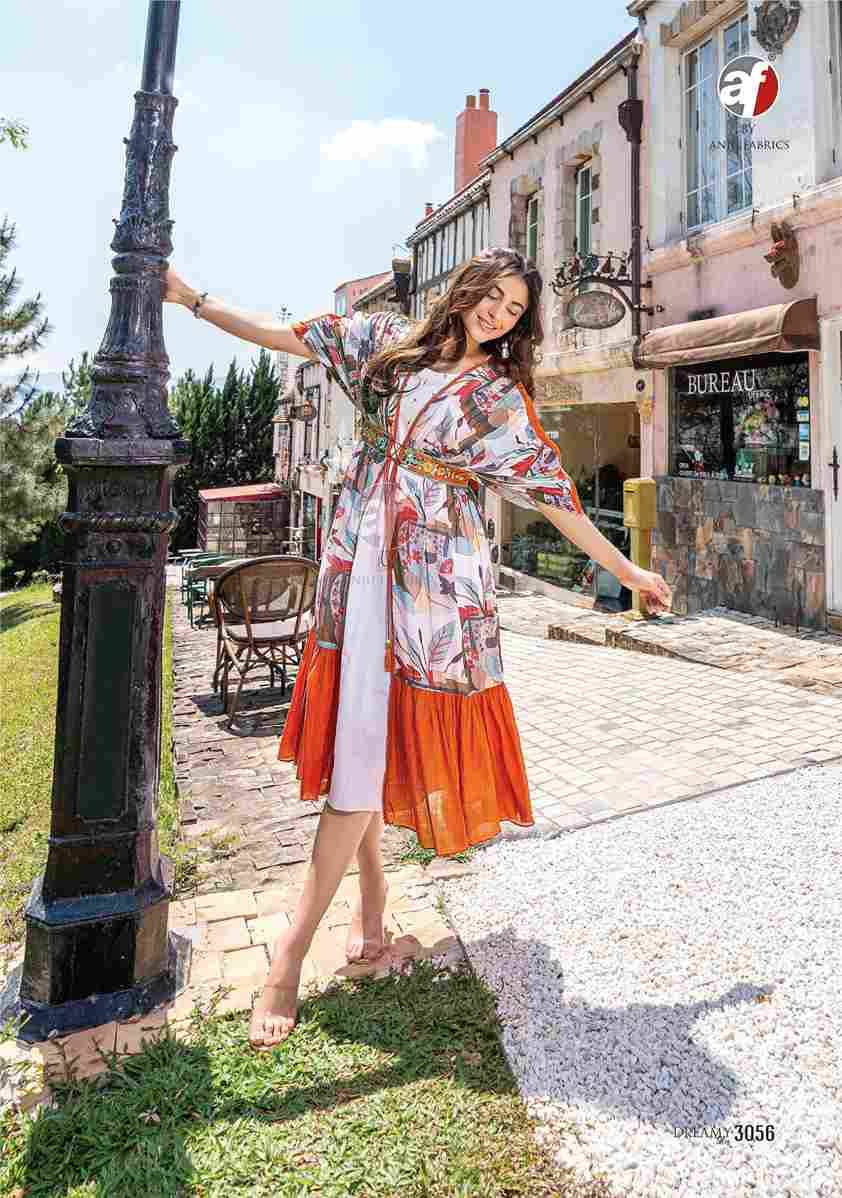 Dreamy Tales By Anju Fabrics 3051 To 3056 Series Designer Stylish Fancy Colorful Beautiful Party Wear & Ethnic Wear Collection Mal Cotton Kurtis With Jacket At Wholesale Price
