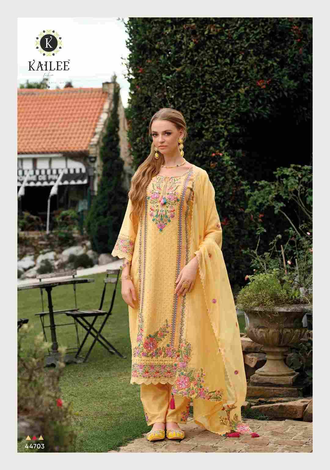 Gulzar By Kailee 44701 To 44704 Series Beautiful Festive Suits Colorful Stylish Fancy Casual Wear & Ethnic Wear Pure Cotton Dresses At Wholesale Price