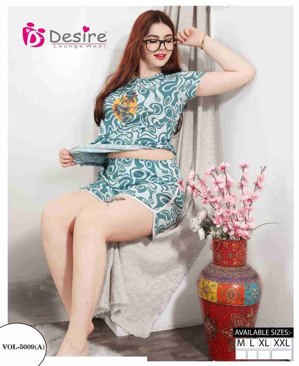 Vol-5009 By Desire 5009-A To 5009-F Series Beautiful Stylish Fancy Colorful Casual Wear & Ethnic Wear Fancy Night Suits At Wholesale Price