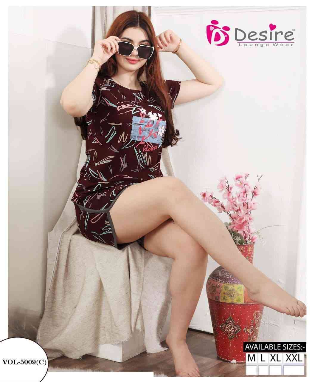 Vol-5009 By Desire 5009-A To 5009-F Series Beautiful Stylish Fancy Colorful Casual Wear & Ethnic Wear Fancy Night Suits At Wholesale Price