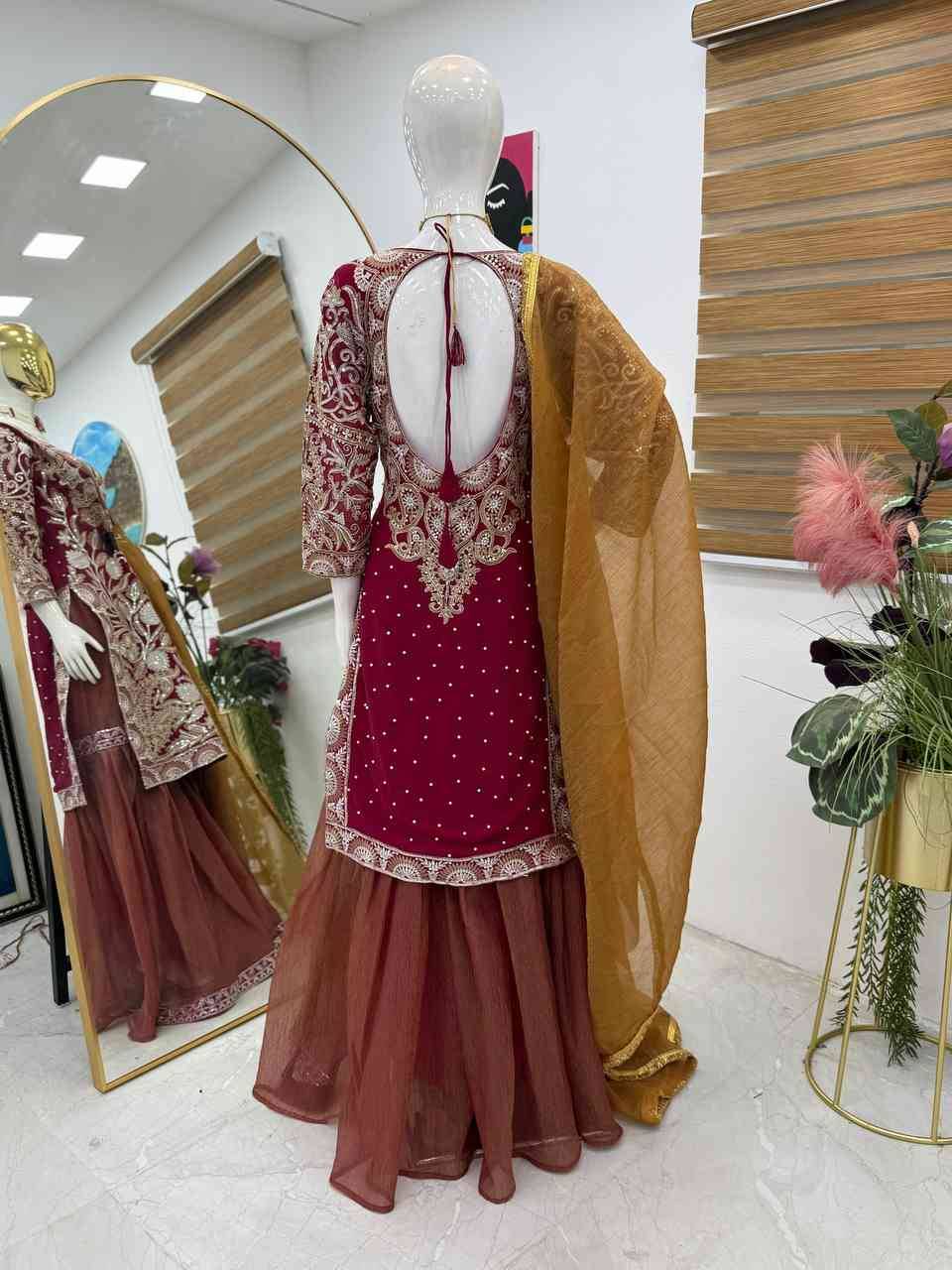 Zf-9009 By Fashid Wholesale Beautiful Colorful Fancy Wedding Collection Occasional Wear & Party Wear Faux Georgette Dresses At Wholesale Price