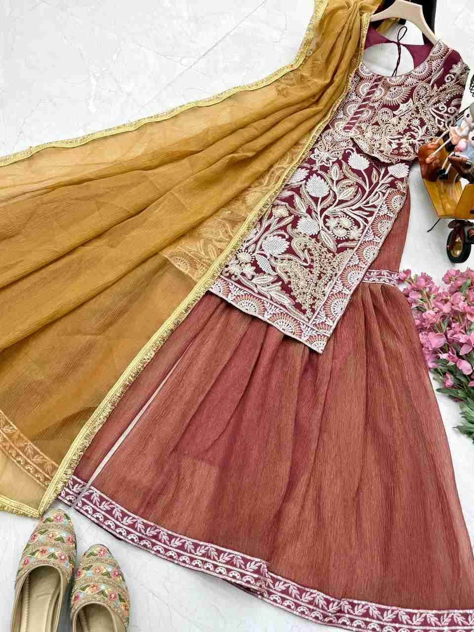 Zf-9009 By Fashid Wholesale Beautiful Colorful Fancy Wedding Collection Occasional Wear & Party Wear Faux Georgette Dresses At Wholesale Price
