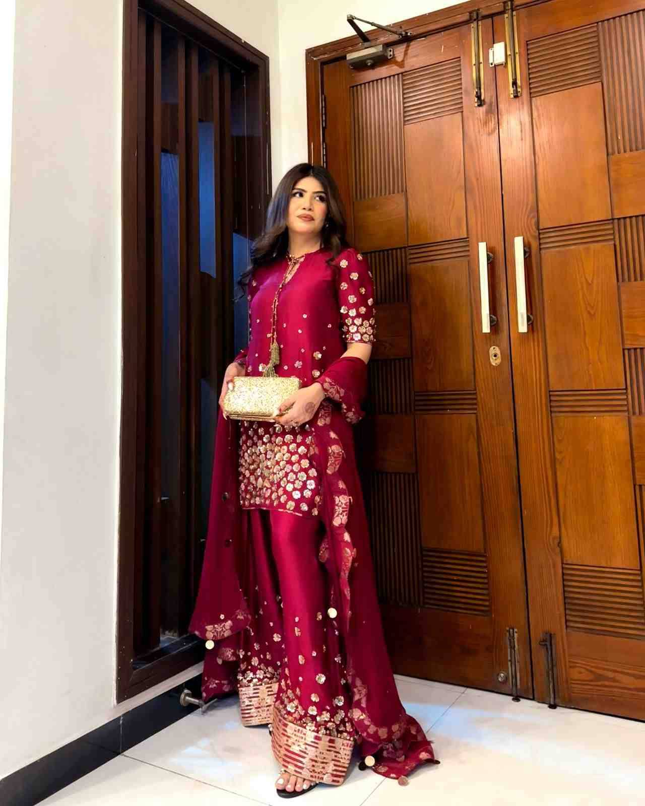 Zf-6004 By Fashid Wholesale Beautiful Colorful Fancy Wedding Collection Occasional Wear & Party Wear Roman Silk Dresses At Wholesale Price
