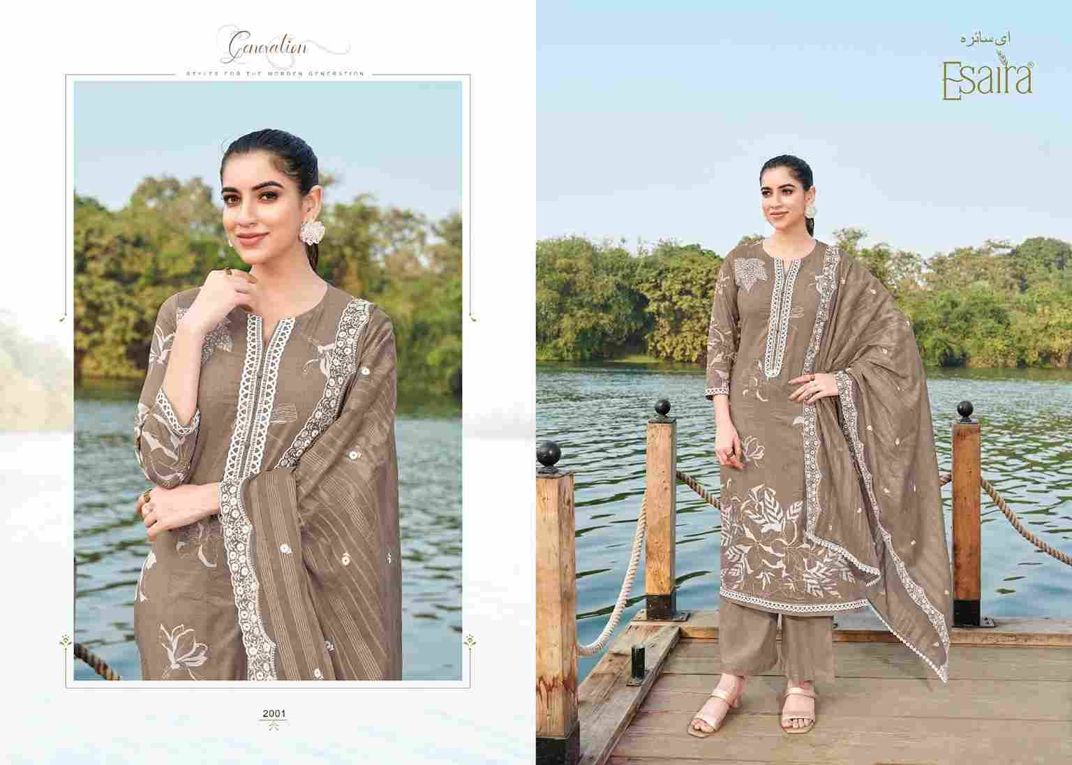 Marina By Esaira 2001 To 2008 Series Beautiful Festive Suits Colorful Stylish Fancy Casual Wear & Ethnic Wear Pure Cambric Cotton Dresses At Wholesale Price