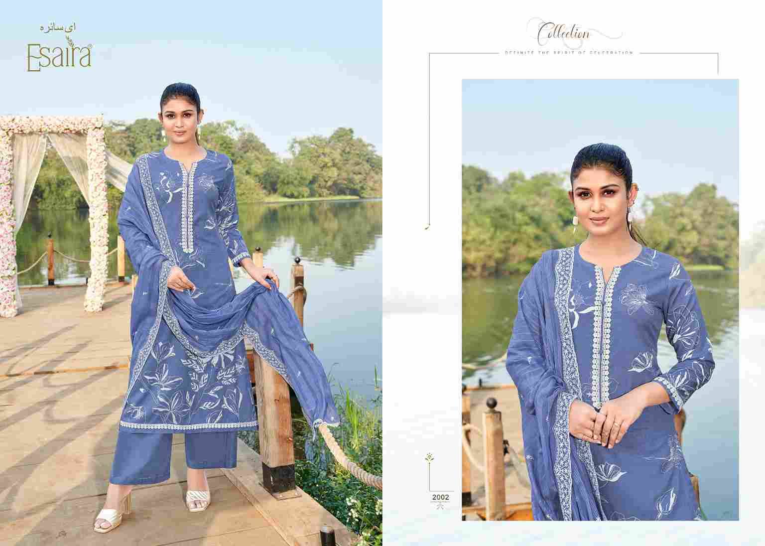 Marina By Esaira 2001 To 2008 Series Beautiful Festive Suits Colorful Stylish Fancy Casual Wear & Ethnic Wear Pure Cambric Cotton Dresses At Wholesale Price
