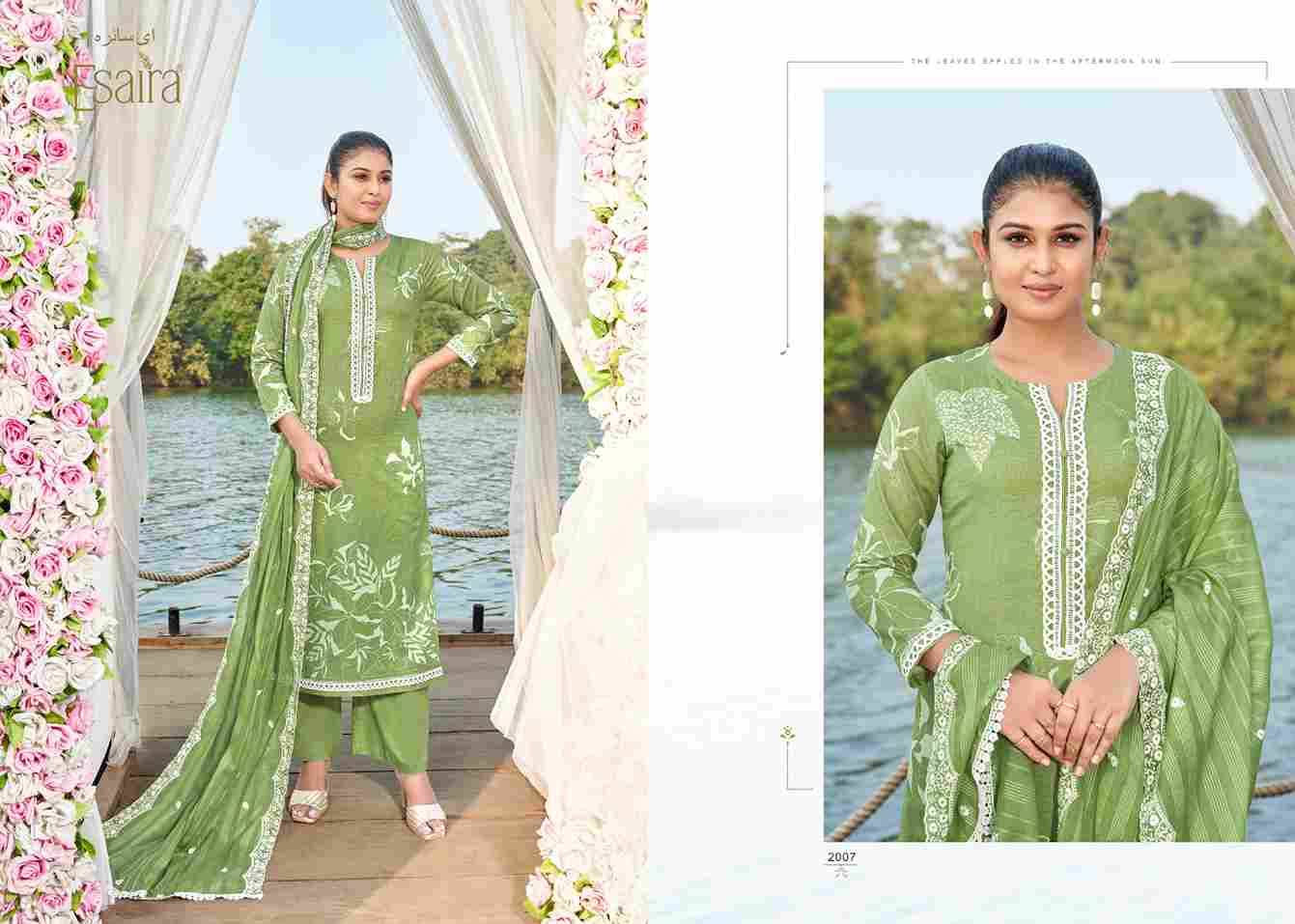 Marina By Esaira 2001 To 2008 Series Beautiful Festive Suits Colorful Stylish Fancy Casual Wear & Ethnic Wear Pure Cambric Cotton Dresses At Wholesale Price