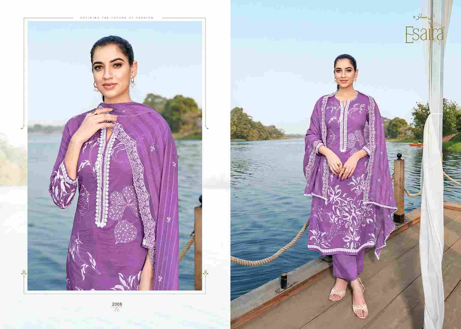 Marina By Esaira 2001 To 2008 Series Beautiful Festive Suits Colorful Stylish Fancy Casual Wear & Ethnic Wear Pure Cambric Cotton Dresses At Wholesale Price