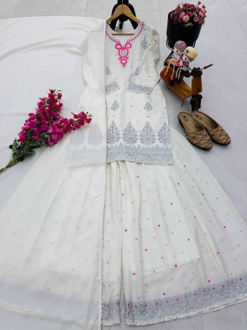 Zf-9023 By Fashid Wholesale 01 To 02 Series Beautiful Colorful Fancy Wedding Collection Occasional Wear & Party Wear Chinnon Silk Dresses At Wholesale Price