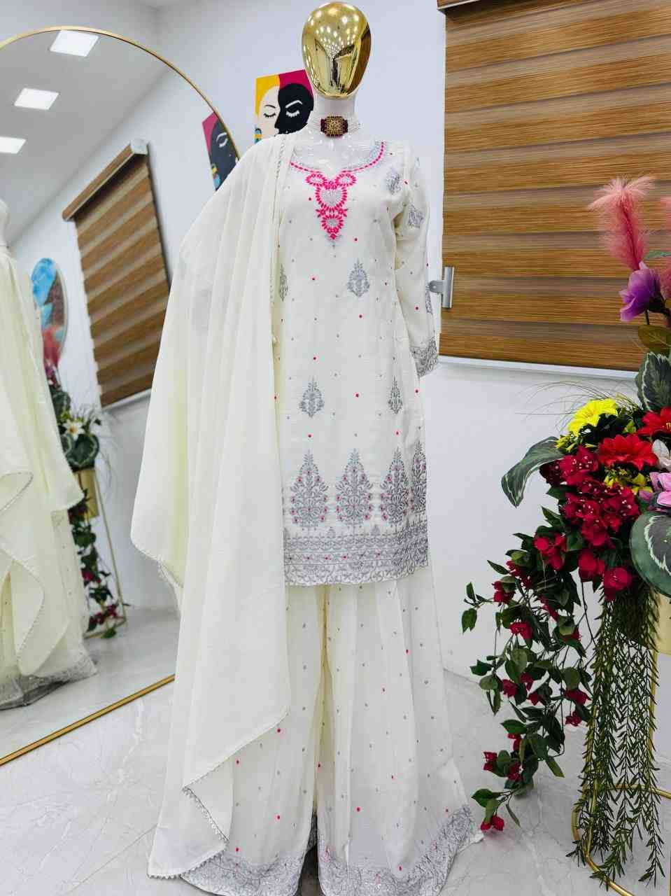 Zf-9023 By Fashid Wholesale 01 To 02 Series Beautiful Colorful Fancy Wedding Collection Occasional Wear & Party Wear Chinnon Silk Dresses At Wholesale Price