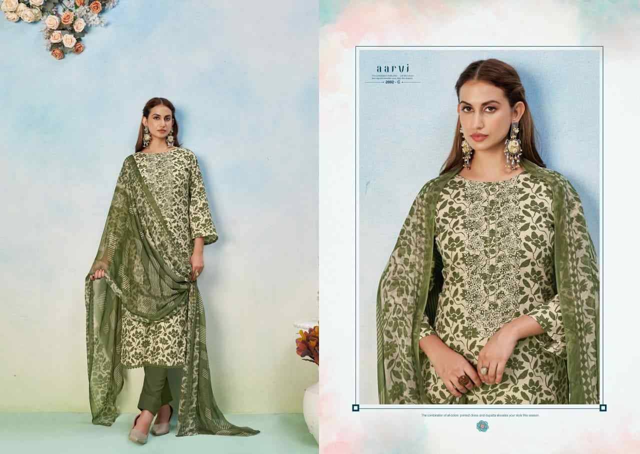 Aarvi By Sargam 2692-A To 2692-D Series Beautiful Festive Suits Stylish Fancy Colorful Casual Wear & Ethnic Wear Pure Lawn Cotton Dresses At Wholesale Price