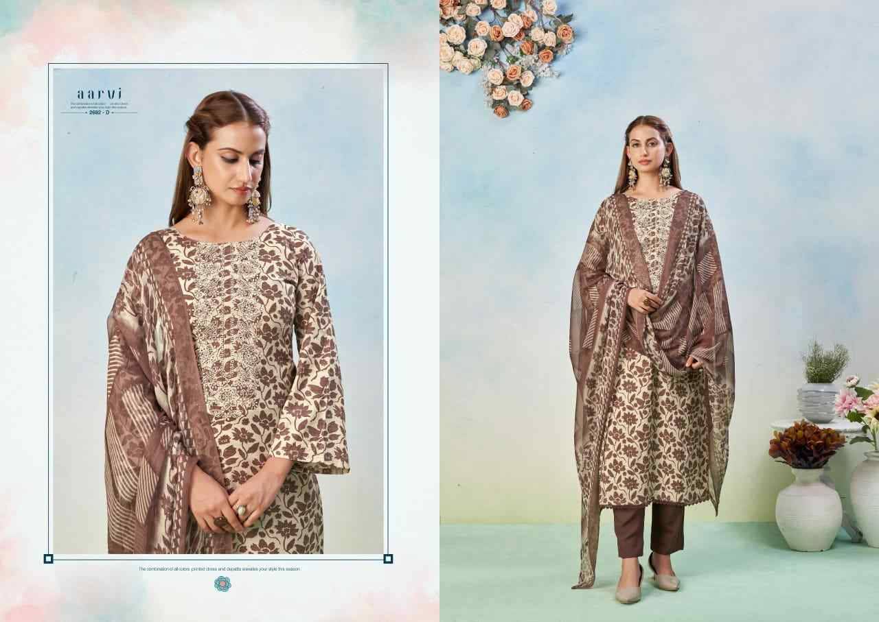 Aarvi By Sargam 2692-A To 2692-D Series Beautiful Festive Suits Stylish Fancy Colorful Casual Wear & Ethnic Wear Pure Lawn Cotton Dresses At Wholesale Price