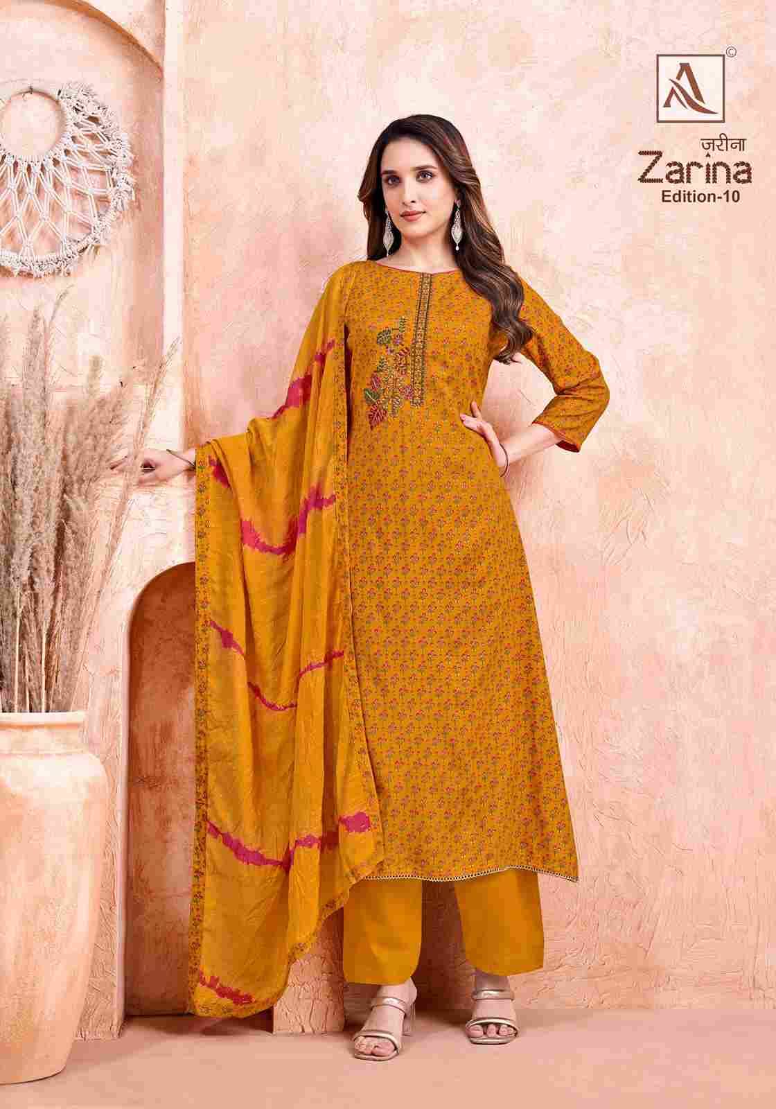 Zarina Vol-10 By Alok Suit 2023-848-01 To 2023-848-08 Series Beautiful Festive Suits Colorful Stylish Fancy Casual Wear & Ethnic Wear Pure Viscose Rayon Dresses At Wholesale Price